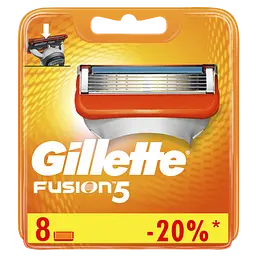 Змінні картриджі для гоління Gillette Fusion, 8 шт. - мініатюра 2