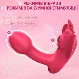 Вібратор-метелик I’MCUM Bonnie Рожевий (IM-KCD207) - мініатюра 5