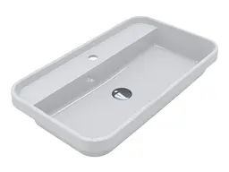 Умивальник Miraggio OCEAN 700 (8813680) Miramarble, Глянцевий, Накладний/Врізний, Білий