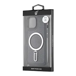 Чохол Jinduka Leather Ringo iPhone 15 Black - мініатюра 2