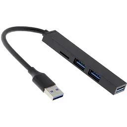 Хаб розгалужувач спідниця XO Hub014A на 3 порти Usb + microSD