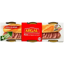 Набір паштет Argal Pate de Higado de Cerdo з свинячої печінки 249 г (3 шт. х 83 г)