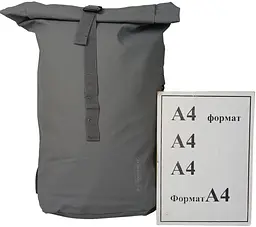 Рюкзак велосумка Bikemate на багажник з дощовиком два в одному 22L сіра sum0028922 - мініатюра 10