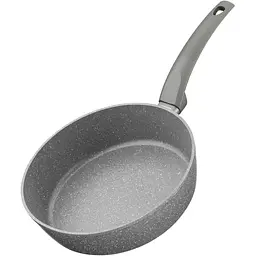 ARDESTO Сковорідка Gemini Gourmet з кришкою 24 см, сірий мармур, алюміній