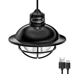 Кемпінговий ретро LED ліхтар SSP-10 акумуляторний з USB-зарядкою, димуванням до 1000Lm