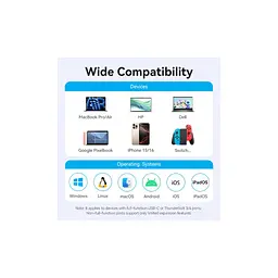 Концентратор VENTION USB-C 9-in-1 HDMI 60Hz + 2xUSB 3.0 + RJ45 + SD/TF + 3.5mm + PD 100W (TGVHB) - мініатюра 8