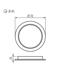 Точковий світильник Kanlux 36513 Tavo LED 1x18W 4000K 1900Lm IP20 - мініатюра 3