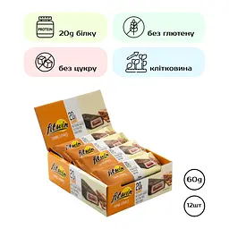 Протеїнові батончики FitWin Caramel Peanuts 720 г (12 шт. x 60 г) - мініатюра 2