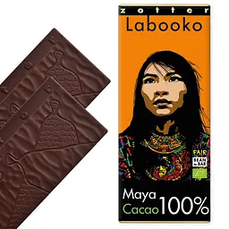 Шоколад чорний Zotter Labooko Maya 100% Cacao органічний 65 г (2 шт. х 32.5 г) - мініатюра 3