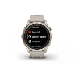 Смарт-годинник Garmin Fenix 7S Sapphire Solar Soft Gold w. Light Sand Band (010-02776-14/15) - мініатюра 10