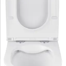 Унітаз підвісний Kroner Armada WHI513636 RIMLESS безобідковий з сидінням Slim Duroplast / Soft-close / Quick relase (KA513636WHIR), Білий - мініатюра 5