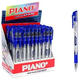 Ручка масляна PIANO синій 0,7мм PT-195C