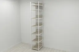 Шафа Гардероб Уні секція 4 серії Конект Ferrum-decor 220x40x50см Білий метал ДСП Дуб Сонома 32 мм (FRD-104557)