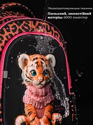 Шкільний рюкзак з ортопедичною спинкою для дівчинки School Standard 475 гр 17,5 літрів Чорний з рожевим - мініатюра 8