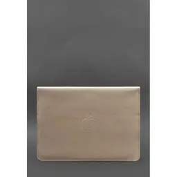 Шкіряний чохол-конверт BlankNote на магнітах для MacBook 14 Світло-бежевий - мініатюра 2