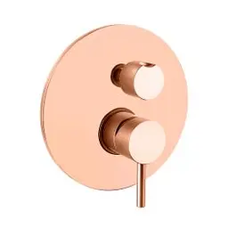Змішувач для ванни/душу на 2 споживача Paffoni Light brushed copper LIG018RMSP, Бронза