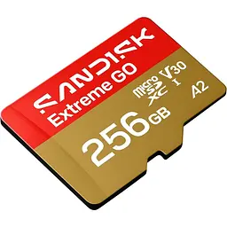 Карта пам'яті SanDisk microSDXC Extreme GO 256GB Class 10 UHS-I V30 A2 (SDSQXGN-256G-GN6MN) [174339] - мініатюра 2