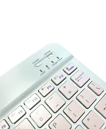 Бездротова клавіатура VHG QS-1010 Wireless Keyboard, White-Pink - мініатюра 3