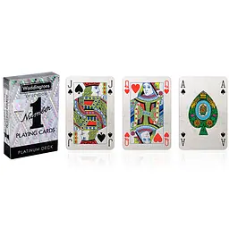 Гральні карти WADDINGTONS No.1 Playing Cards - Platinum - мініатюра 4