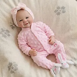 Лялька Реборн 43 см вініловая, реалістичний пупс Doll Reborn К0100807 - мініатюра 5
