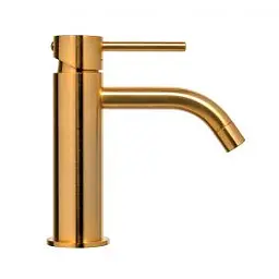 Змішувач для раковини Paffoni Light без донного клапана honey gold brushed LIG071HGSP, Золотий - мініатюра 6