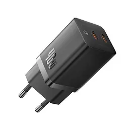 Мережевий зарядний пристрій Baseus GaN5 Pro Fast Charger C+C 40W EU чорний CCGP180101 - мініатюра 3