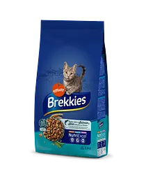 Сухий корм для кішок Brekkies Cat Salmon and Tuna 1.5 кг повноцінний раціон для дорослих кішок лосось з тунцем