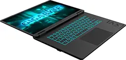 Ноутбук GIGABYTE 16 Gaming A16 3THK3UA893SD WUXGA IPS 165Hz/R7-260/16GB/512GB/RTX 5050 8GB/DOS/Black (3THK3UA893SD) - мініатюра 12