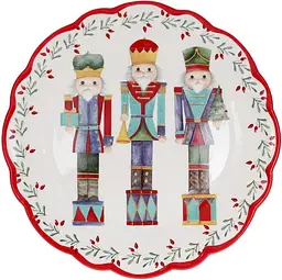 Підставка для торта "Лускунчик", кераміка Bona 21,6х21,6х9,6 см kuh0007946 - мініатюра 2