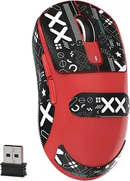 Ігрова мишка ATTACK SHARK X3 / Три режими підключення / Сенсор PAW3395 / 49 г / Red - мініатюра 3