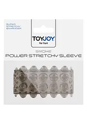 Насадка на пеніс Toy Joy Power Stretchy Sleeve 6.5 см чорний - мініатюра 2