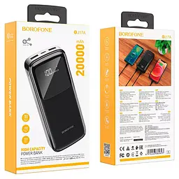 Універсальна мобільна батарея Borofone Mike BJ17A 20000mAh 10W (Чорний) - мініатюра 5
