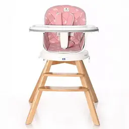 Стілець для годування Lorelli NAPOLI pink bears - мініатюра 2