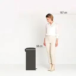 Бак для сміття Brabantia NewIcon з педаллю 30 л бежевий (149962) - мініатюра 5