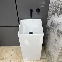 Умивальник підлоговий VBI Ellera white VBI-019025, Білий - мініатюра 5