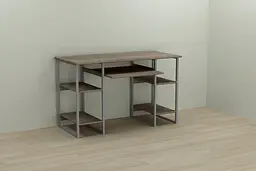 Комп'ютерний стіл Ferrum-decor Тім 75x140x70 сірий ДСП Дуб Сонома Труфель 16мм (FRD-101899) - мініатюра 6