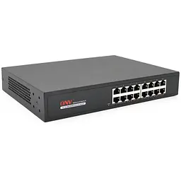 Комутатор Gigabit Ethernet ONV-H3016 у металевому корпусі, 16*1000Мб портів, 270х181х44 мм