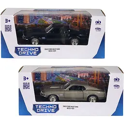Автомодель TechnoDrive Ford Mustang Boss 429 1969 в ассортименте (260089U) - миниатюра 1