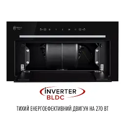 Витяжка повновбудована Perfelli Design Filini 5 Nero Silenzio - мініатюра 5
