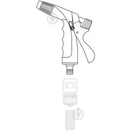 Зрошувач-пістолет Flo 3 режима 1/2" (89213) - мініатюра 3