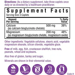 Хелатний Кальцій і Магній Bluebonnet Nutrition Chelated Calcium Magnesium 60 таблеток - мініатюра 3