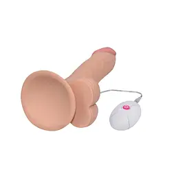 Реалістичний вібратор Lovetoy The Ultra Soft Dude 22 см тілесний - мініатюра 3