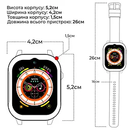 Дитячий смарт-годинник JETIX G99 зі змінним корпусом, GPS, 4G Відеодзвінком і вологозахистом (Black) Блакитний - мініатюра 10