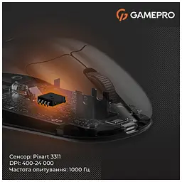 Мишка GamePro Genesis Avenger Wireless/Bluetooth/USB Black (GM096B) - мініатюра 3