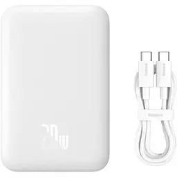 Портативний зарядний пристрій Baseus Magnetic Mini 6000 mAh 20W White - мініатюра 4