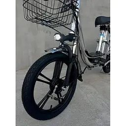 Електровелосипед E-scooter V12 двомісний 18 дюймів 600W 48V 16Ah + розкладний багажник сидіння - мініатюра 6