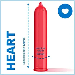 Презервативи у формі серця Pasante Hearts - мініатюра 2