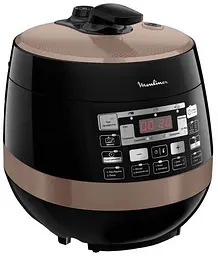Мультиварка-скороварка Quickchef, 1000Вт, чаша-5л, сенсорне керув., пластик, чорний Moulinex kuh0014986 - мініатюра 1
