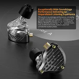 Навушники Knowledge Zenith дротові PR3 Planar Diaphragm with microphone гарнітура чорна - мініатюра 8