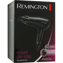 Фен Remington Power Dry 2000, 2000 Вт чорний (D3010) - мініатюра 2